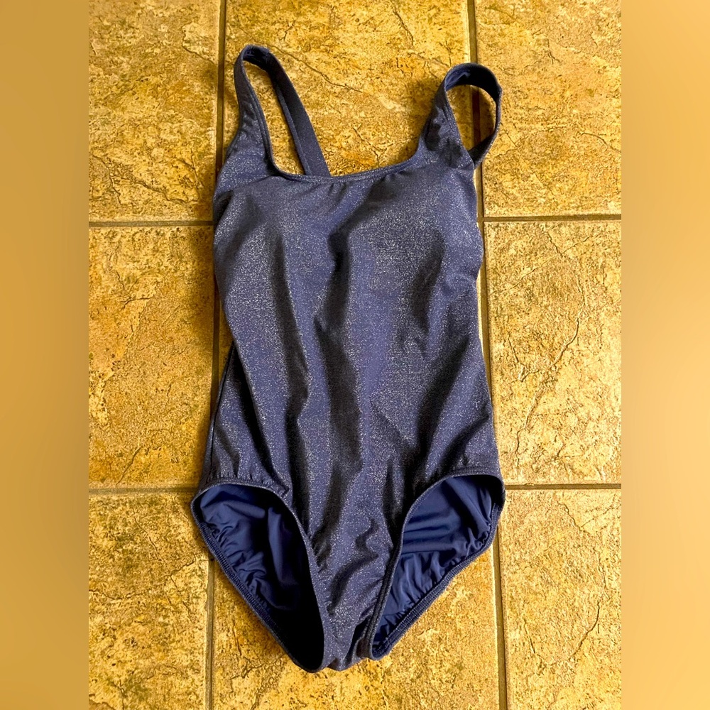 Lands End Shimmering One-Piece Swimsuit